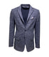 Veste Bleu en Coton Mélangé Confortable